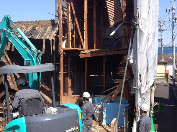 津島市 木造家屋解体工事